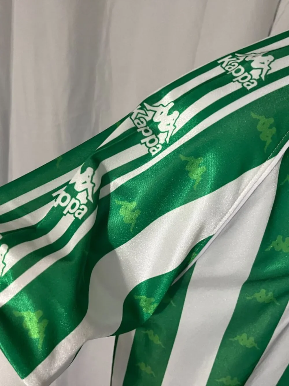 ⚽ Vintage Kappa Men’s M Green White Real Betis Kit Jersey Polo EUC 🌿 - Picture 3 of 6